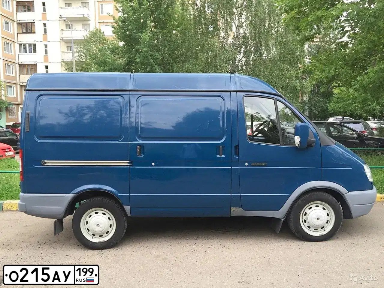 Фото автомобиля GAZ 2752 SOBOL, 2008 — госномер О215АУ199. Цвет: СИНИЙ