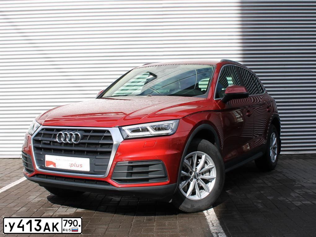 Фото автомобиля AUDI Q5, 2017 — госномер М274КО198. Цвет: Красный