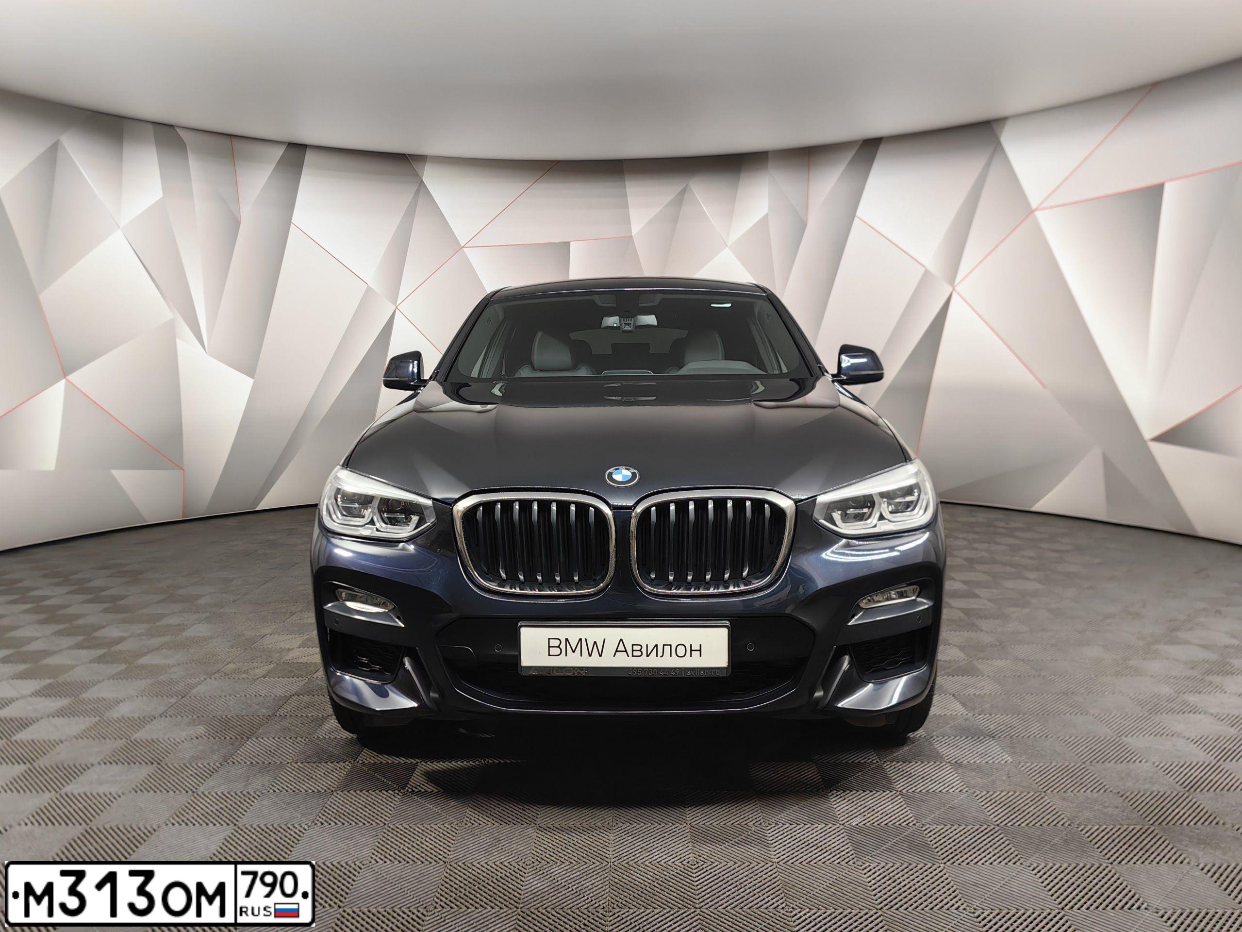 Фото автомобиля BMW X4 XDRIVE 20D, 2019 — госномер Р147ВА977. Цвет: ЧЕРНЫЙ