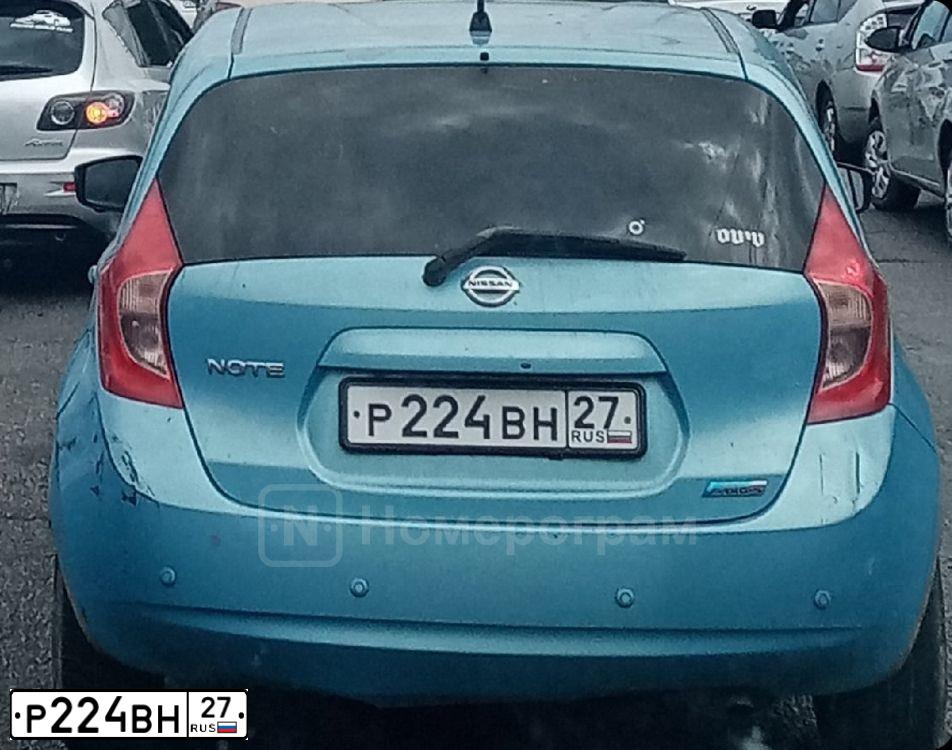 Фото автомобиля NISSAN NOTE, 2015 — госномер Н990ВР28
