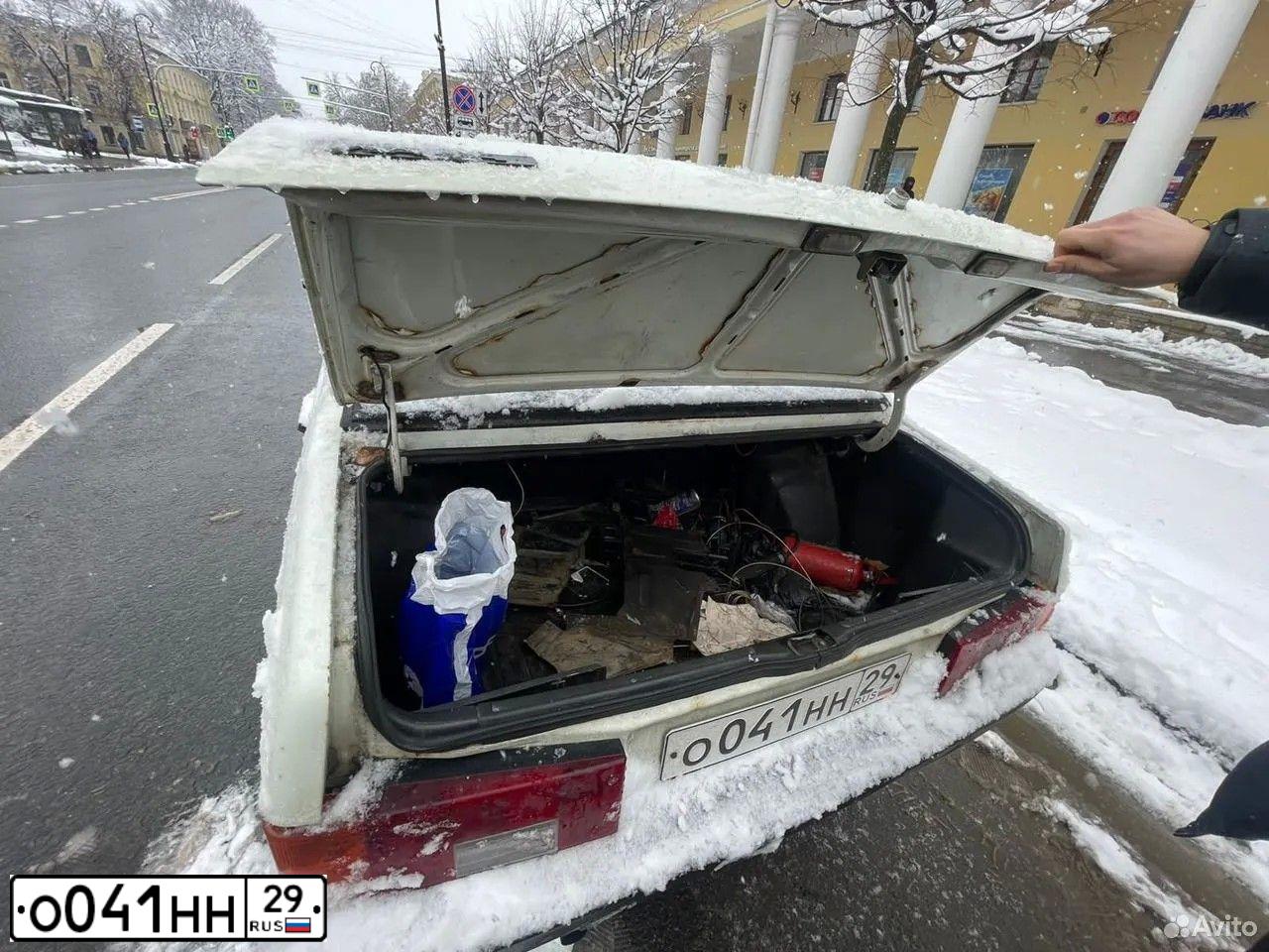 Фото автомобиля LADA 2109 SAMARA, 1998 — госномер О041НН29. Цвет: СЕРО-БЕЛЫЙ