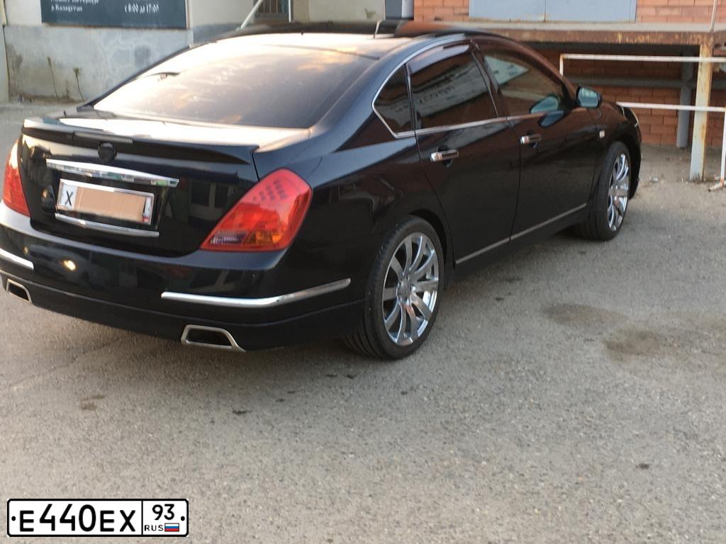 Фото автомобиля NISSAN TEANA, 2006 — госномер Т125РТ193. Цвет: ЧЕРНЫЙ