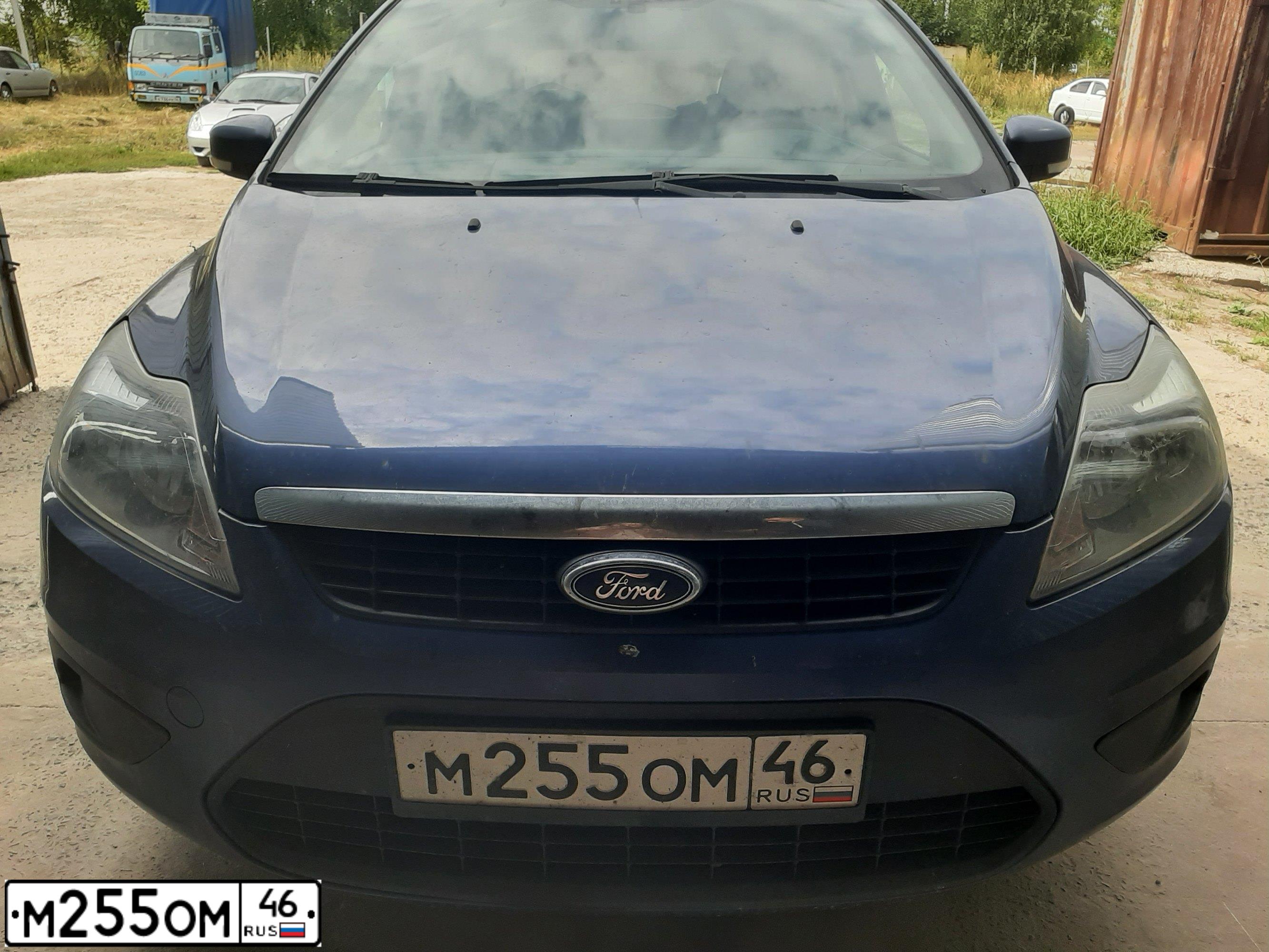 Фото автомобиля FORD FOCUS, 2008 — госномер М255ОМ46. Цвет: СИНИЙ
