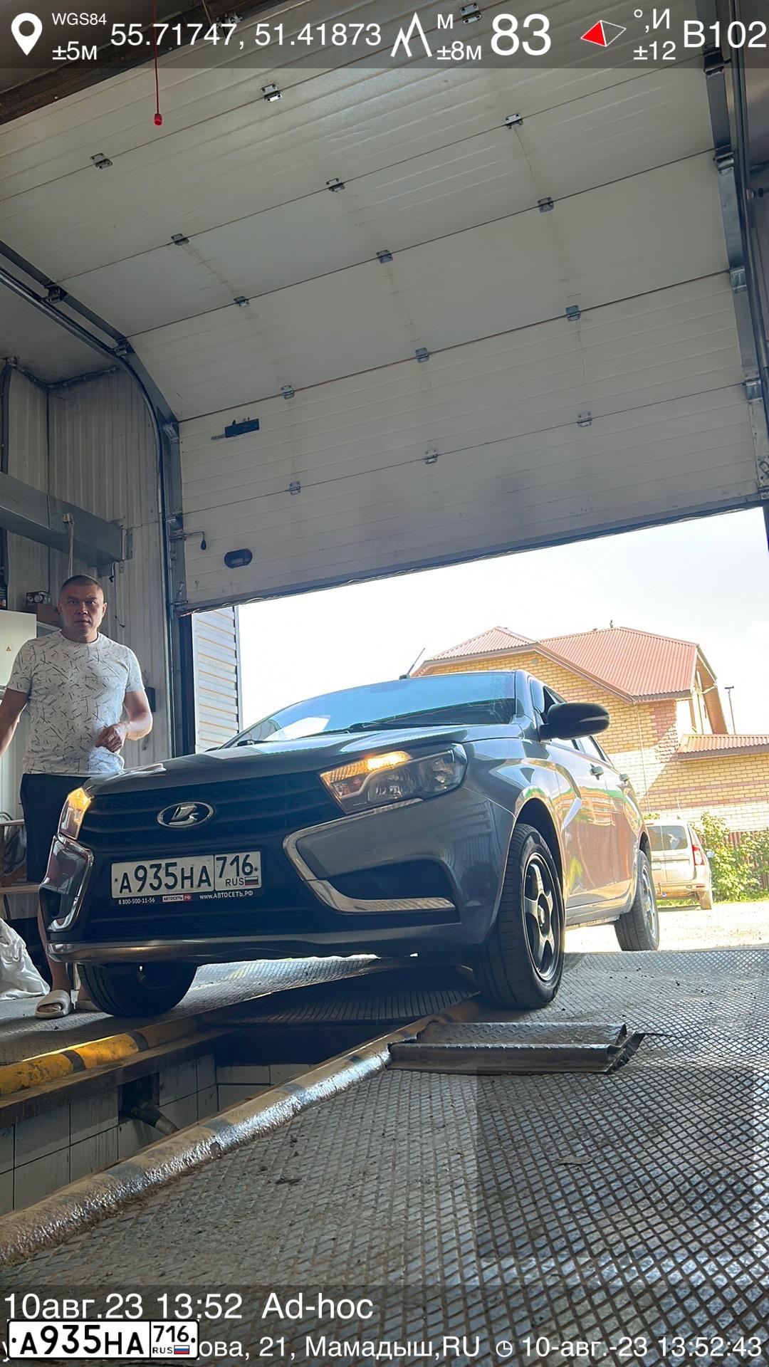 Фото автомобиля LADA VESTA, 2018 — госномер С838УР716. Цвет: СЕРЫЙ