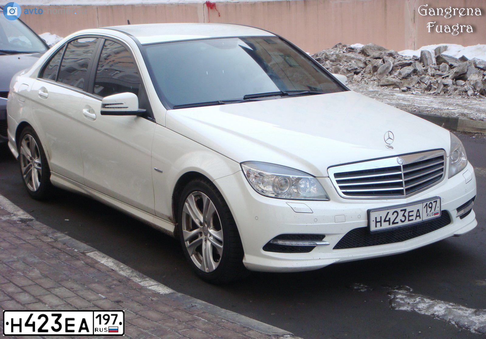 Фото автомобиля MERCEDES C-KLASSE, 2010 — госномер В036РУ777. Цвет: БЕЛЫЙ