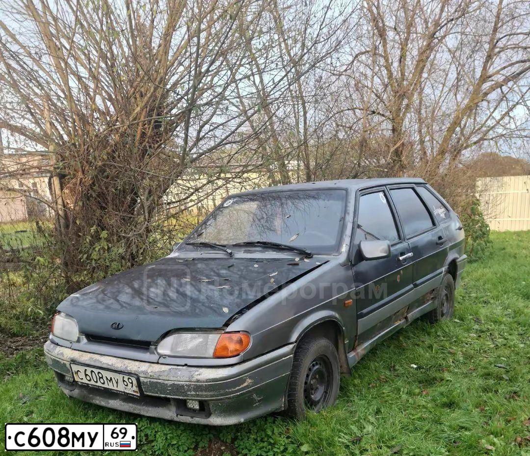 Фото автомобиля LADA 2114 SAMARA, 2005 — госномер С608МУ69. Цвет: СРЕДНИЙ СЕРО-ЗЕЛЕНЫЙ МЕТАЛЛИК