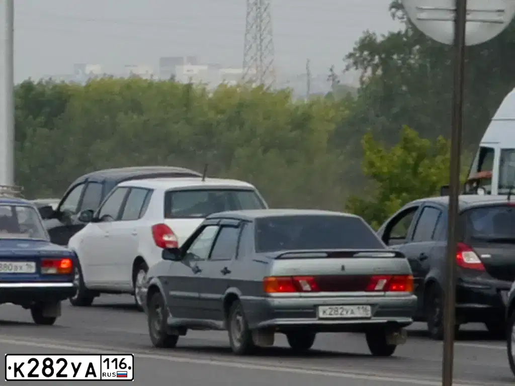 Фото автомобиля LADA 2115 SAMARA, 2008 — госномер К282УА116. Цвет: -