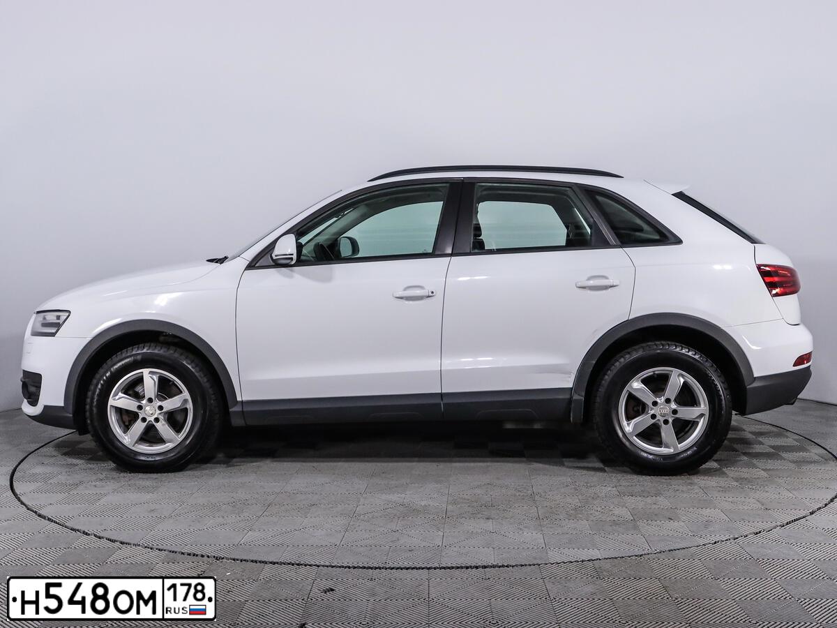 Фото автомобиля AUDI Q3, 2013 — госномер Н629МР198. Цвет: Белый
