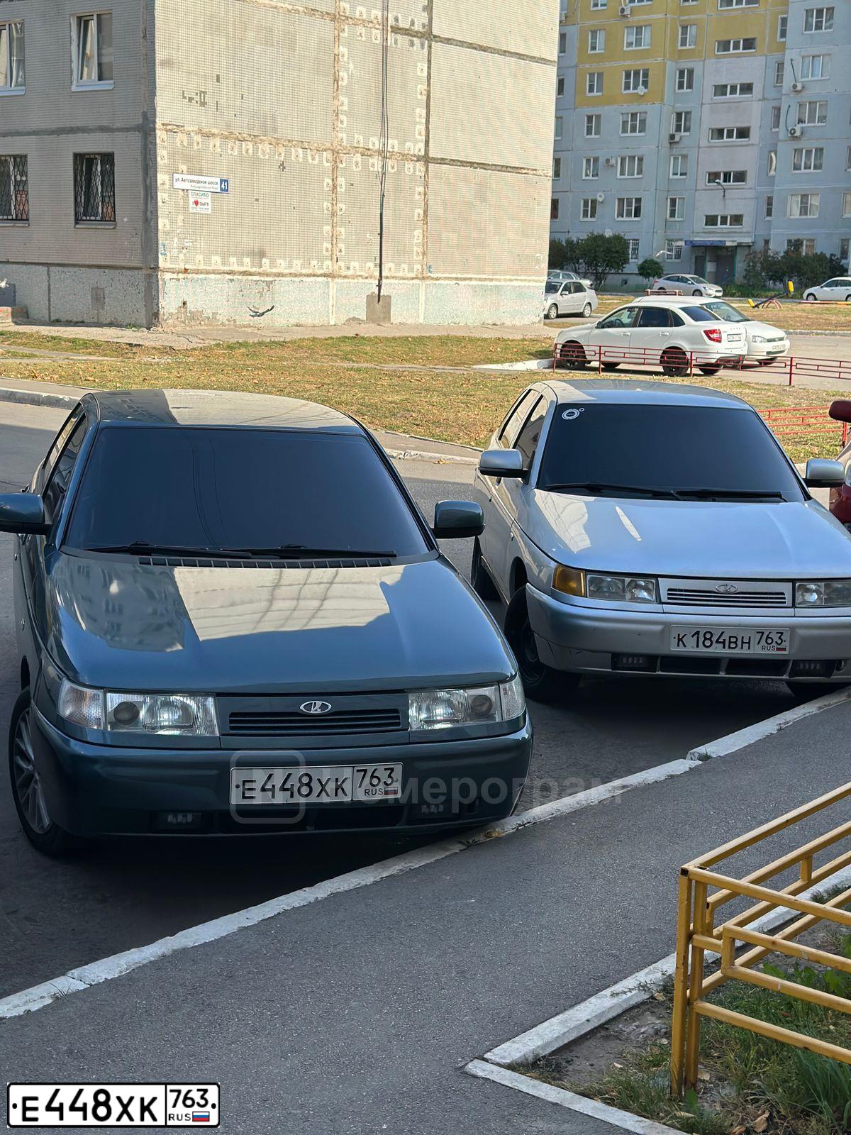 Фото автомобиля LADA 2110, 2001 — госномер Е448ХК763. Цвет: ТЕМНЫЙ СЕРО-СИНИЙ МЕТ.