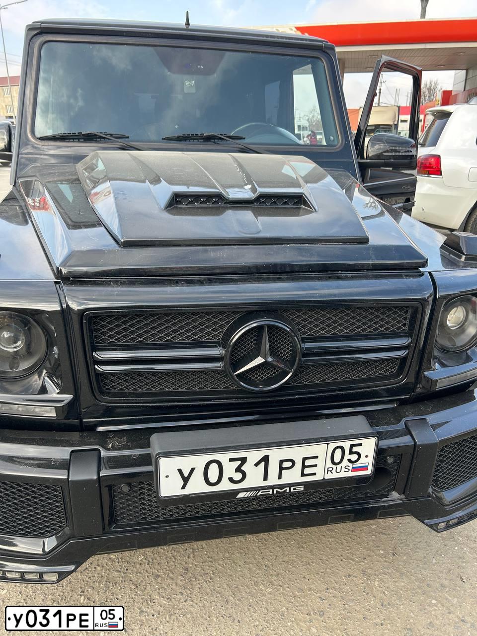 Фото автомобиля MERCEDES G-KLASSE, 2005 — госномер К005КМ197. Цвет: ЧЕРНЫЙ