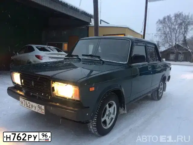 Фото автомобиля LADA 2107, 2007 — госномер В458НН96. Цвет: Темно-зеленый