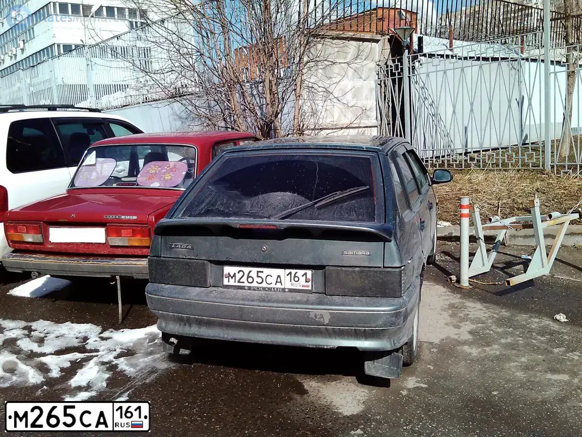 Фото автомобиля LADA 2114 SAMARA, 2011 — госномер М265СА161. Цвет: СЕРО -СИНЕ-ЗЕЛЕНЫЙ
