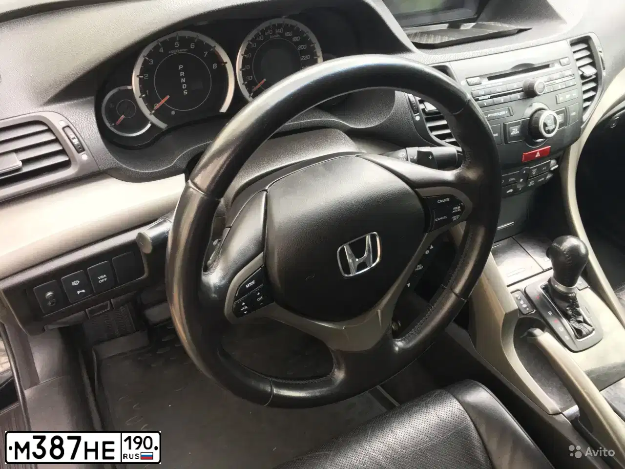 Фото автомобиля HONDA ACCORD, 2008 — госномер В575АН799. Цвет: ЧЕРНЫЙ