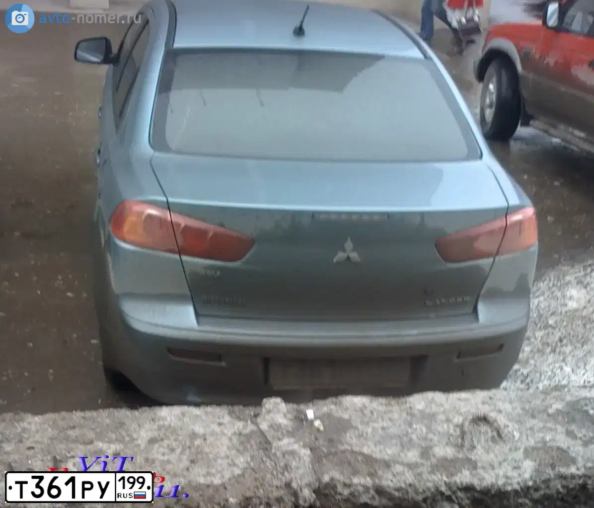 Фото автомобиля MITSUBISHI LANCER, 2008 — госномер О896ТТ116. Цвет: СВЕТЛО-СЕРО-ЗЕЛЕНЫЙ