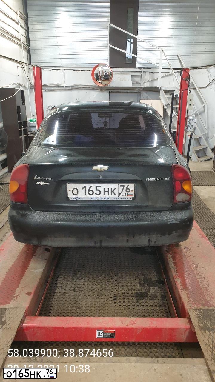 Фото автомобиля CHEVROLET LANOS, 2008 — госномер Х292ОР37. Цвет: ЧЕРНЫЙ