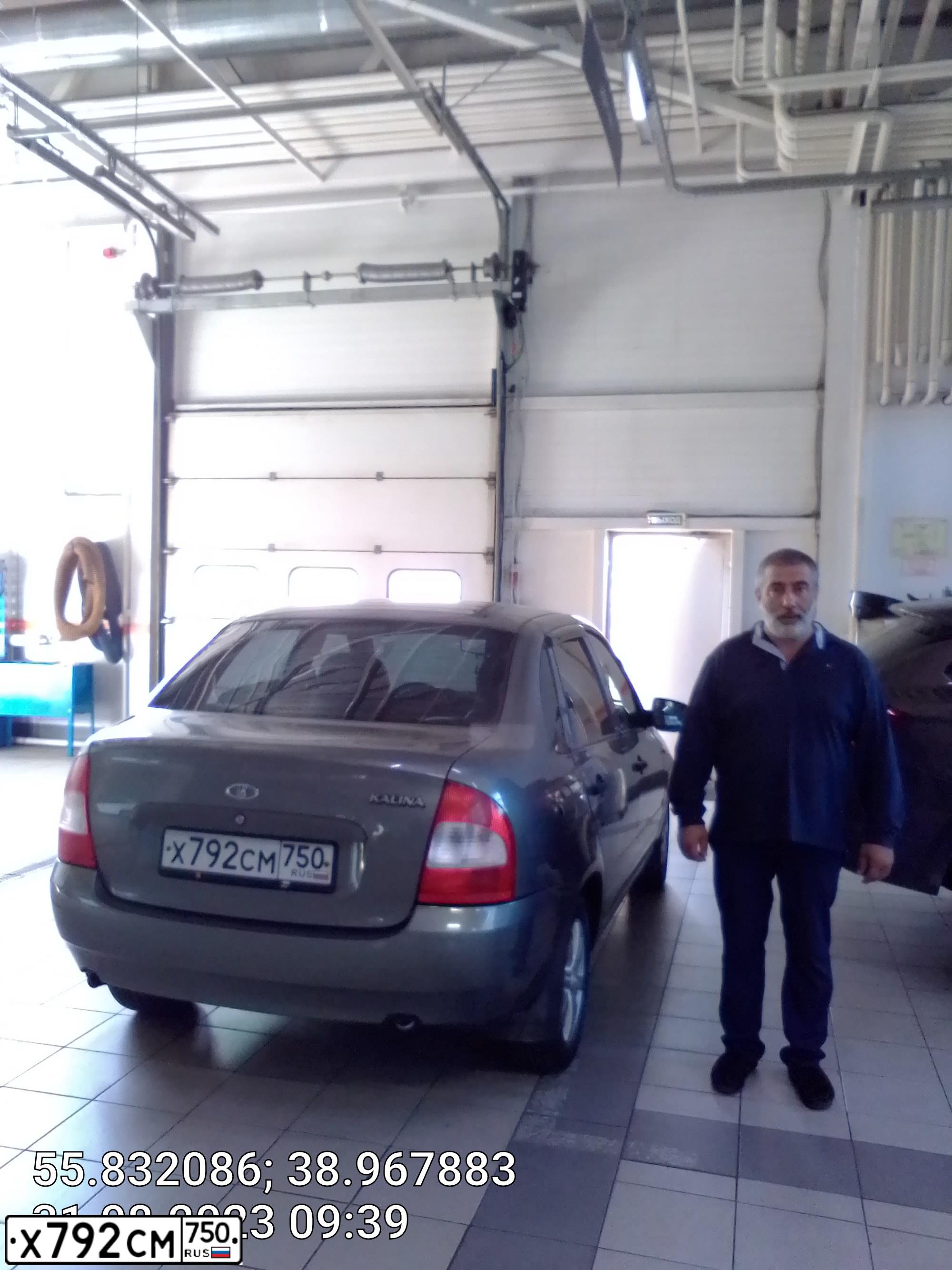 Фото автомобиля LADA 1118 KALINA, 2011 — госномер Х792СМ750. Цвет: Темно-серый металлик