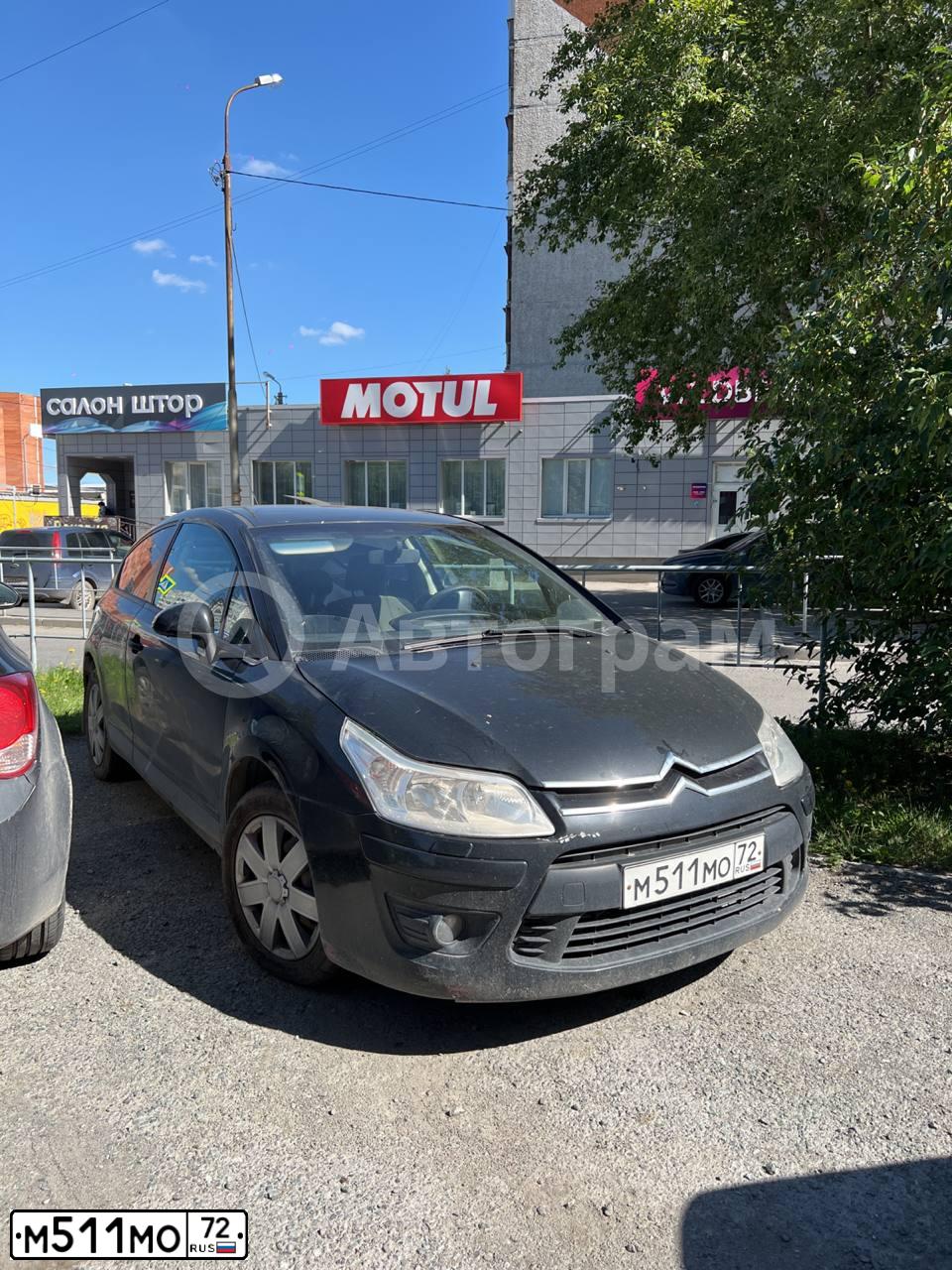 Фото автомобиля CITROEN C4, 2008 — госномер М511МО72. Цвет: ЧЕРНЫЙ
