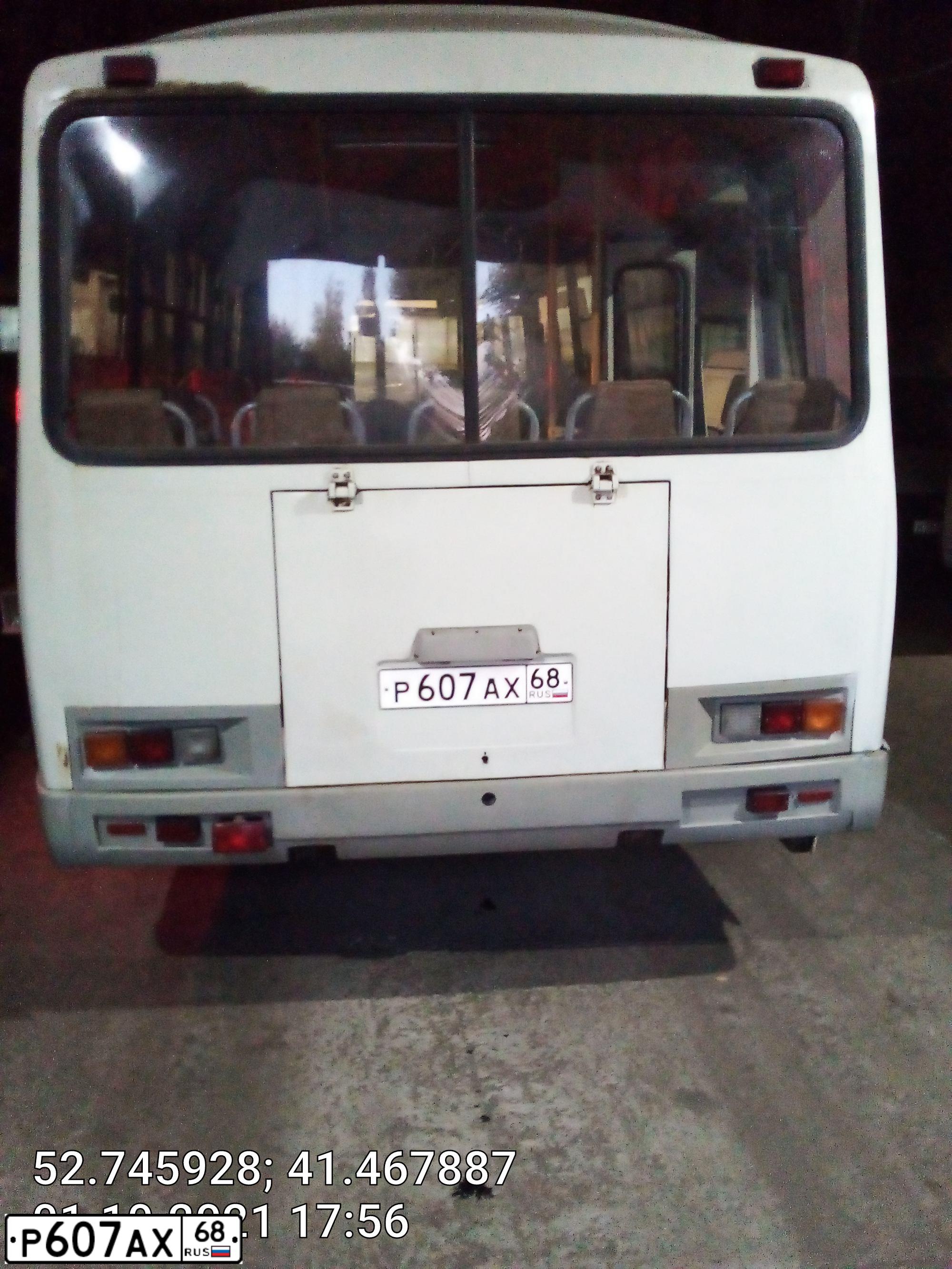 Фото автомобиля PAZ 4234, 2011 — госномер Р607АХ68. Цвет: Белый