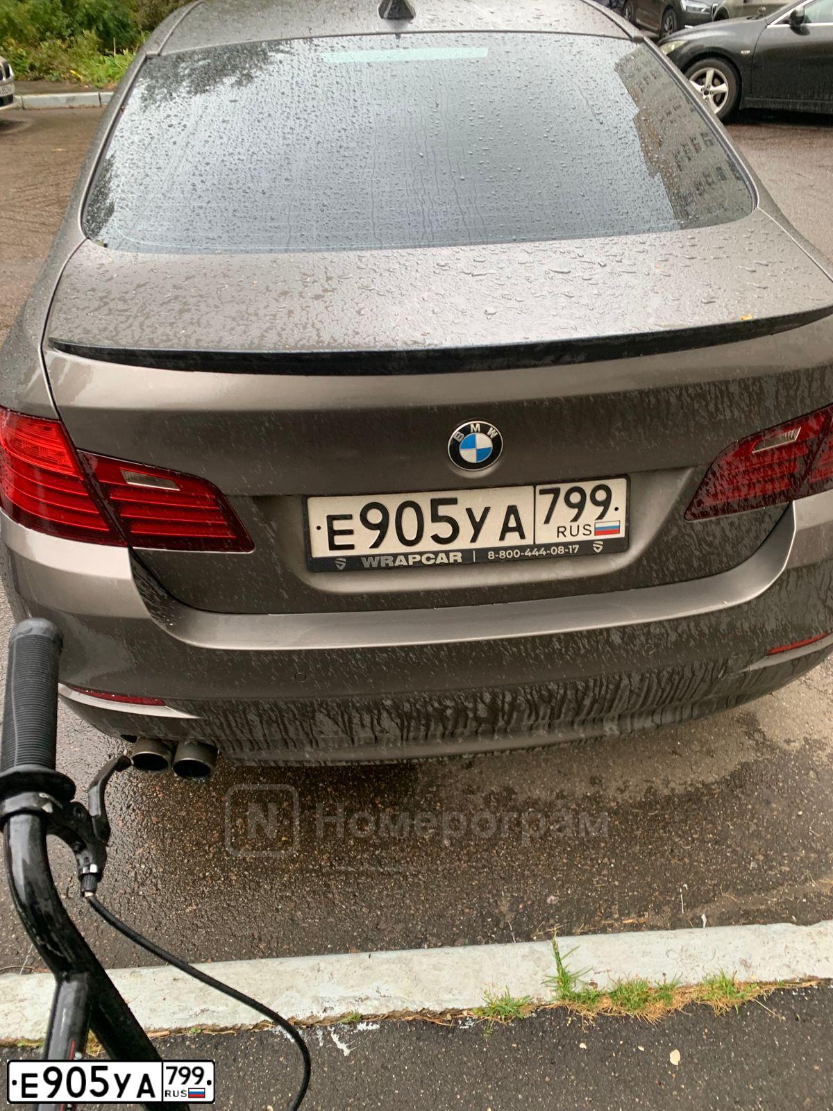Фото автомобиля BMW 520D, 2014 — госномер Х105УТ72. Цвет: СЕРЫЙ ТЕМНЫЙ