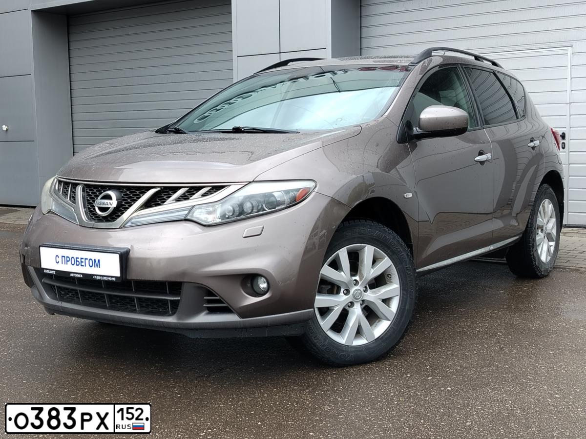 Фото автомобиля NISSAN MURANO, 2012 — госномер Е444НА152. Цвет: БЕЖЕВЫЙ