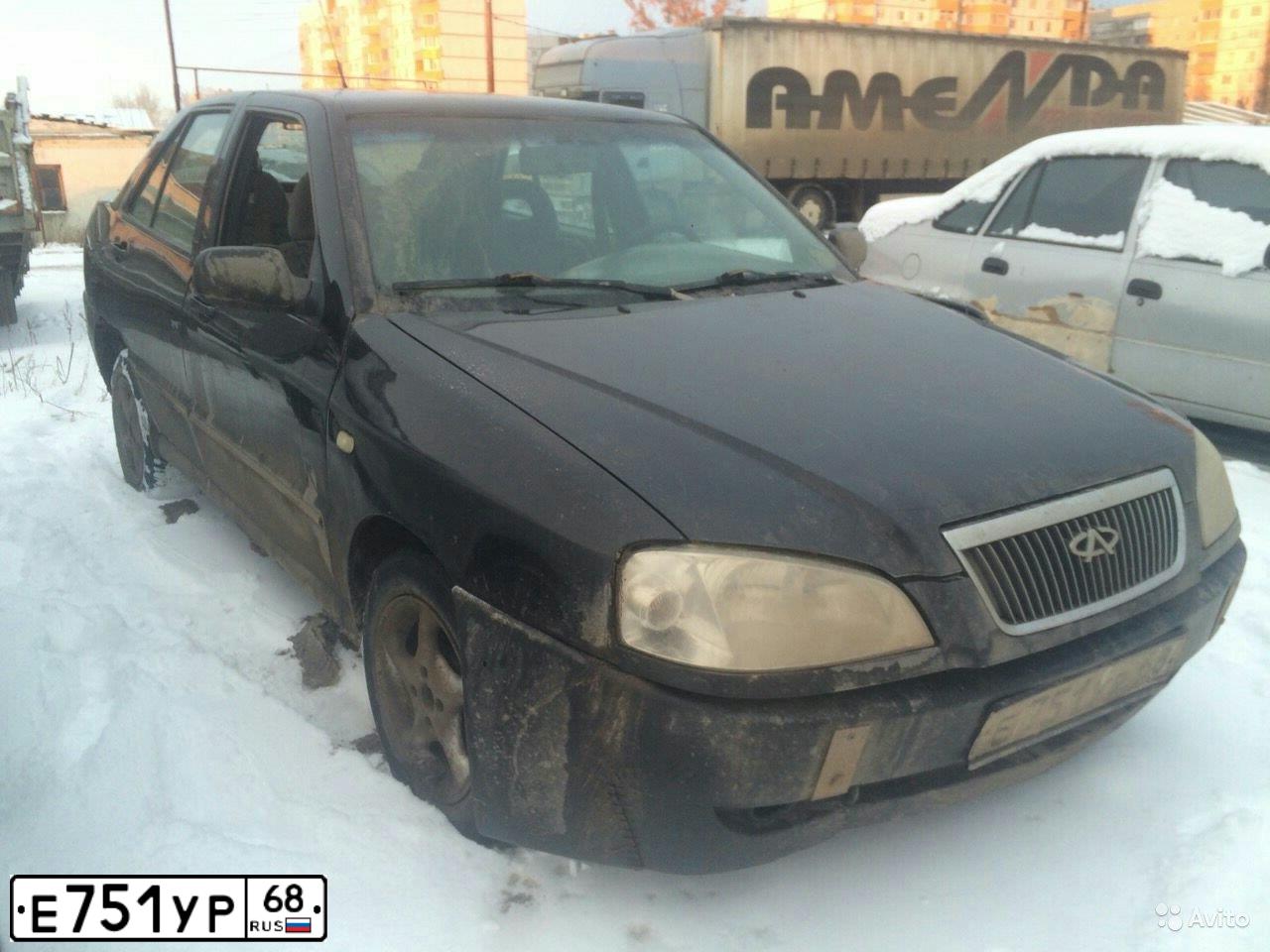Фото автомобиля CHERY AMULET /FLAGCLOUD/, 2006 — госномер Н684ХТ68. Цвет: ЧЕРНЫЙ