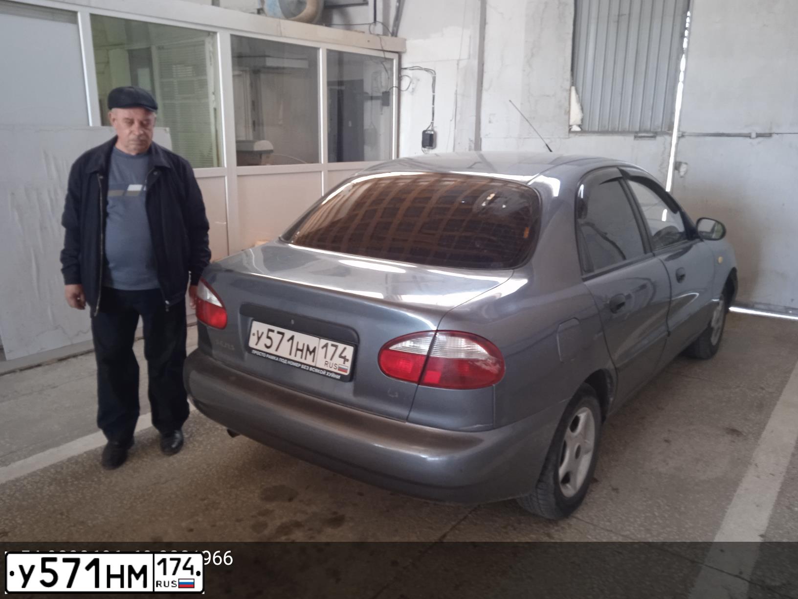 Фото автомобиля ZAZ SENS, 2008 — госномер У571НМ174. Цвет: СЕРЫЙ
