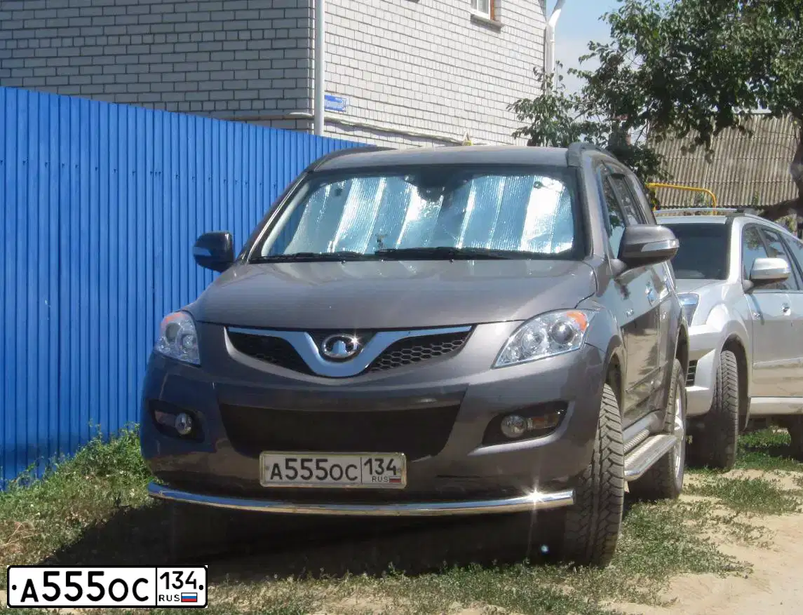Фото автомобиля GREAT WALL H5, 2012 — госномер А555ОС134. Цвет: ТЕМНО СЕРЫЙ