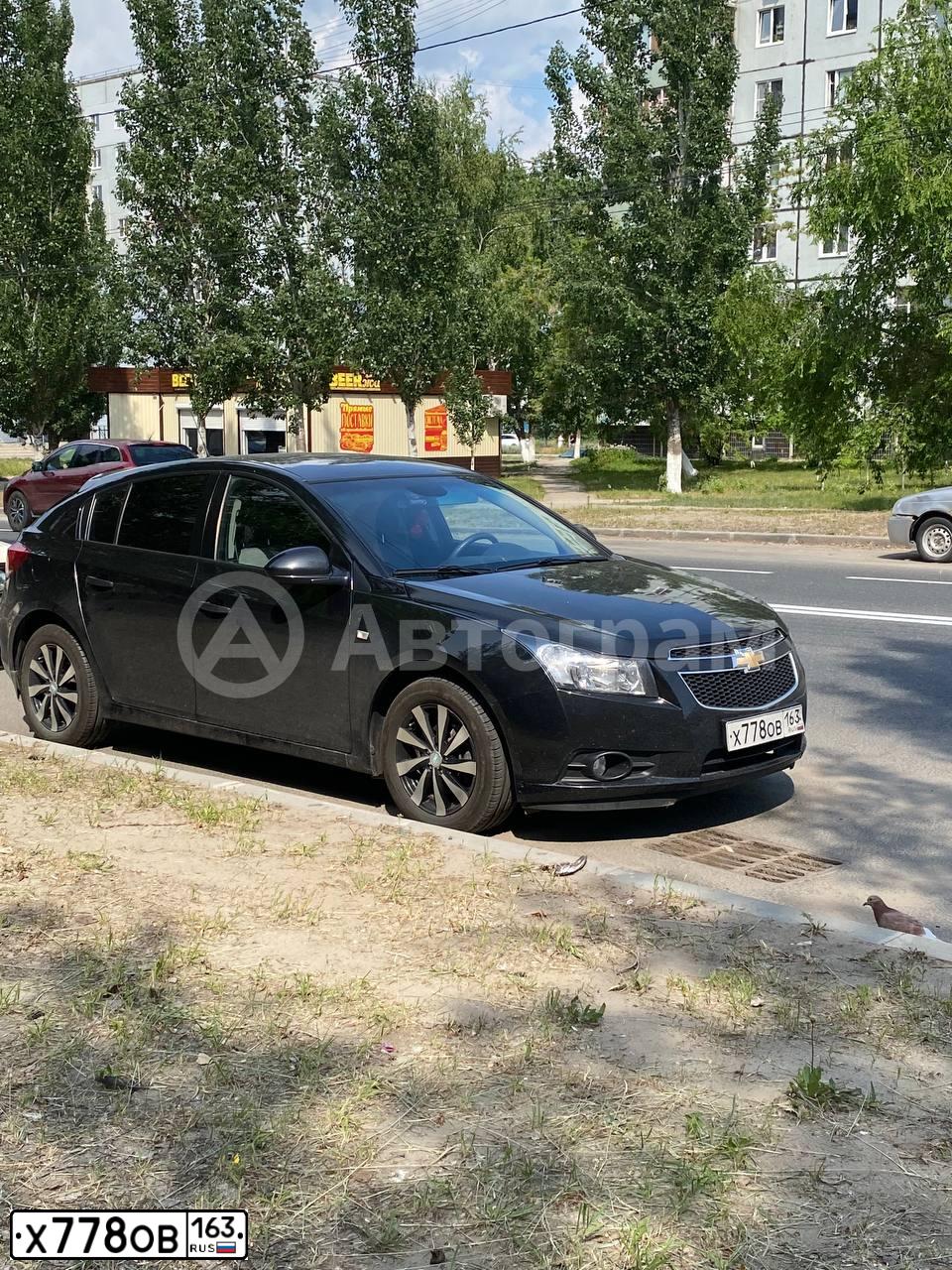 Фото автомобиля CHEVROLET CRUZE, 2012 — госномер С008ЕО163. Цвет: ЧЕРНЫЙ МЕТАЛЛИК