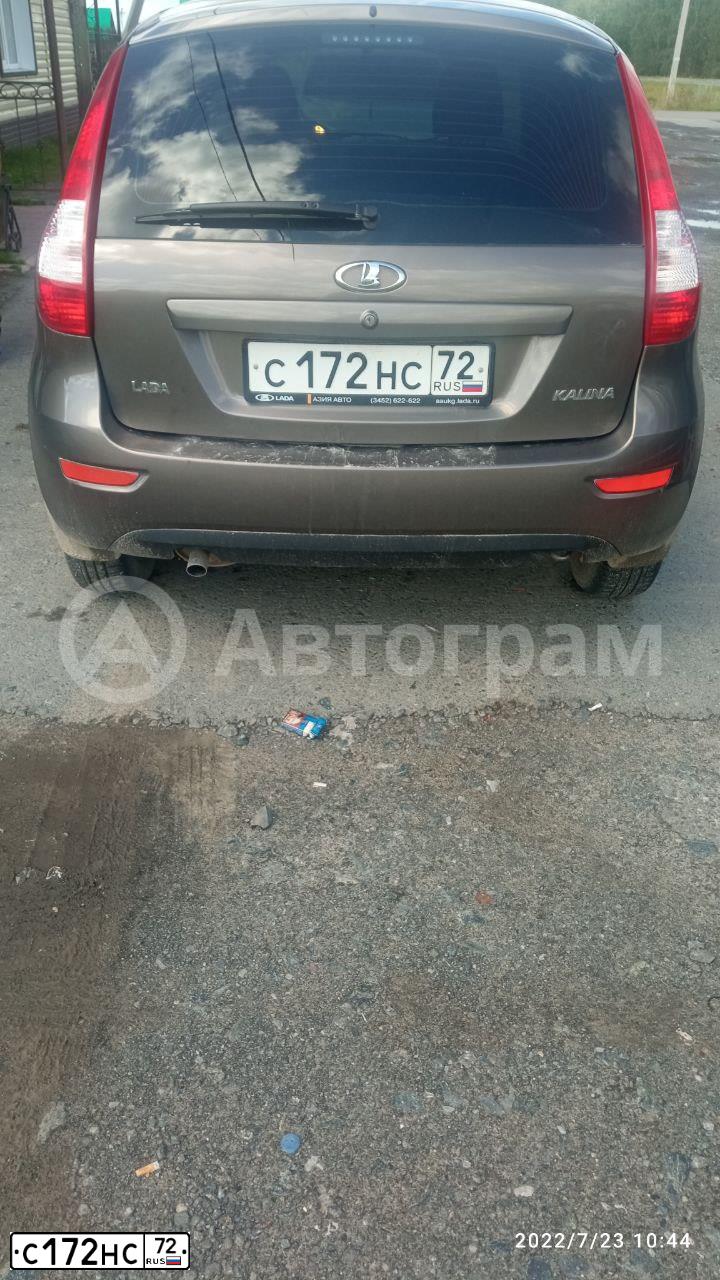 Фото автомобиля LADA 2192 KALINA, 2018 — госномер С172НС72. Цвет: Золотисто-коричневый