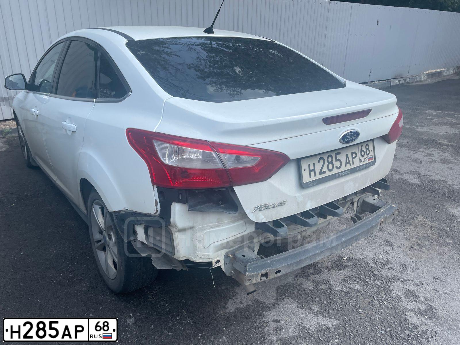 Фото автомобиля FORD FOCUS, 2012 — госномер Н285АР68. Цвет: БЕЛЫЙ