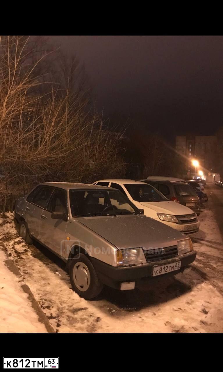 Фото автомобиля LADA 2109 SAMARA, 2004 — госномер К812ТМ63. Цвет: СЕРЕБРИСТЫЙ