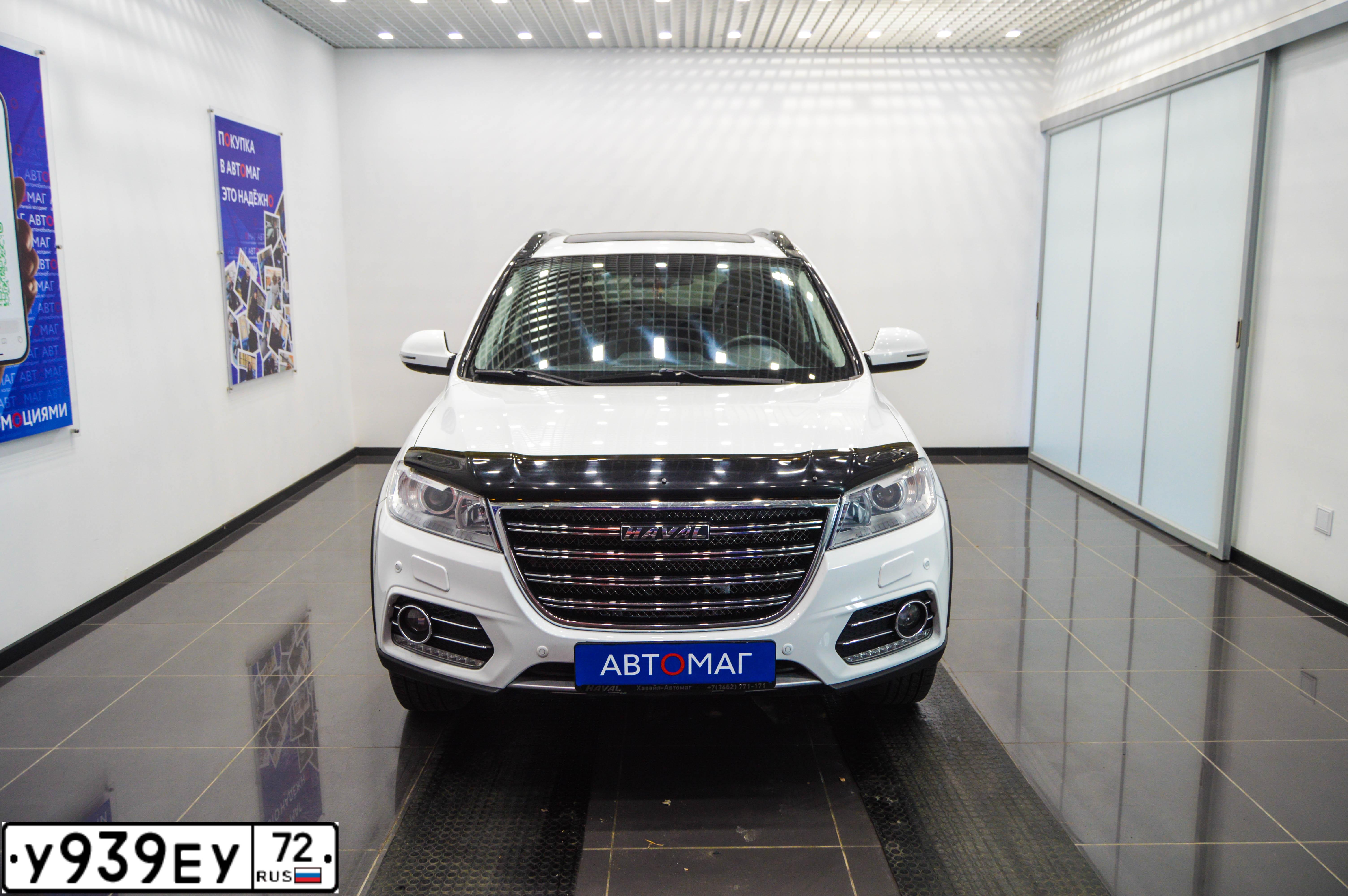 Фото автомобиля HAVAL H6, 2019 — госномер У939ЕУ72. Цвет: Белый