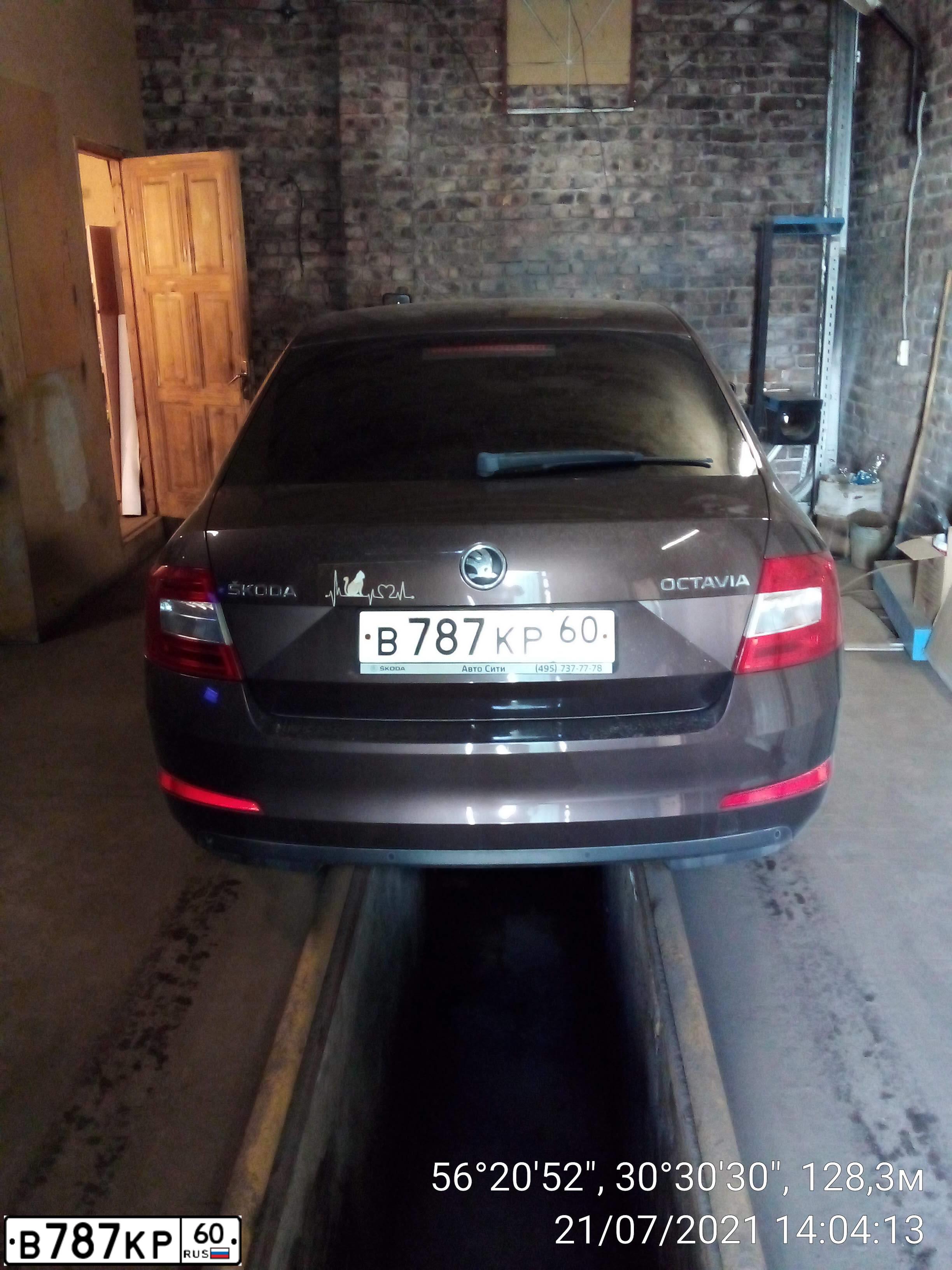Фото автомобиля SKODA OCTAVIA, 2014 — госномер Н663ВХ180. Цвет: КОРИЧНЕВЫЙ