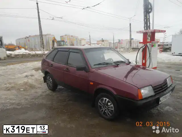 Фото автомобиля LADA 2109 SAMARA, 2000 — госномер К319ЕТ13. Цвет: СЕРЕБРИСТЫЙ ТЕМНО-КРАСНЫЙ