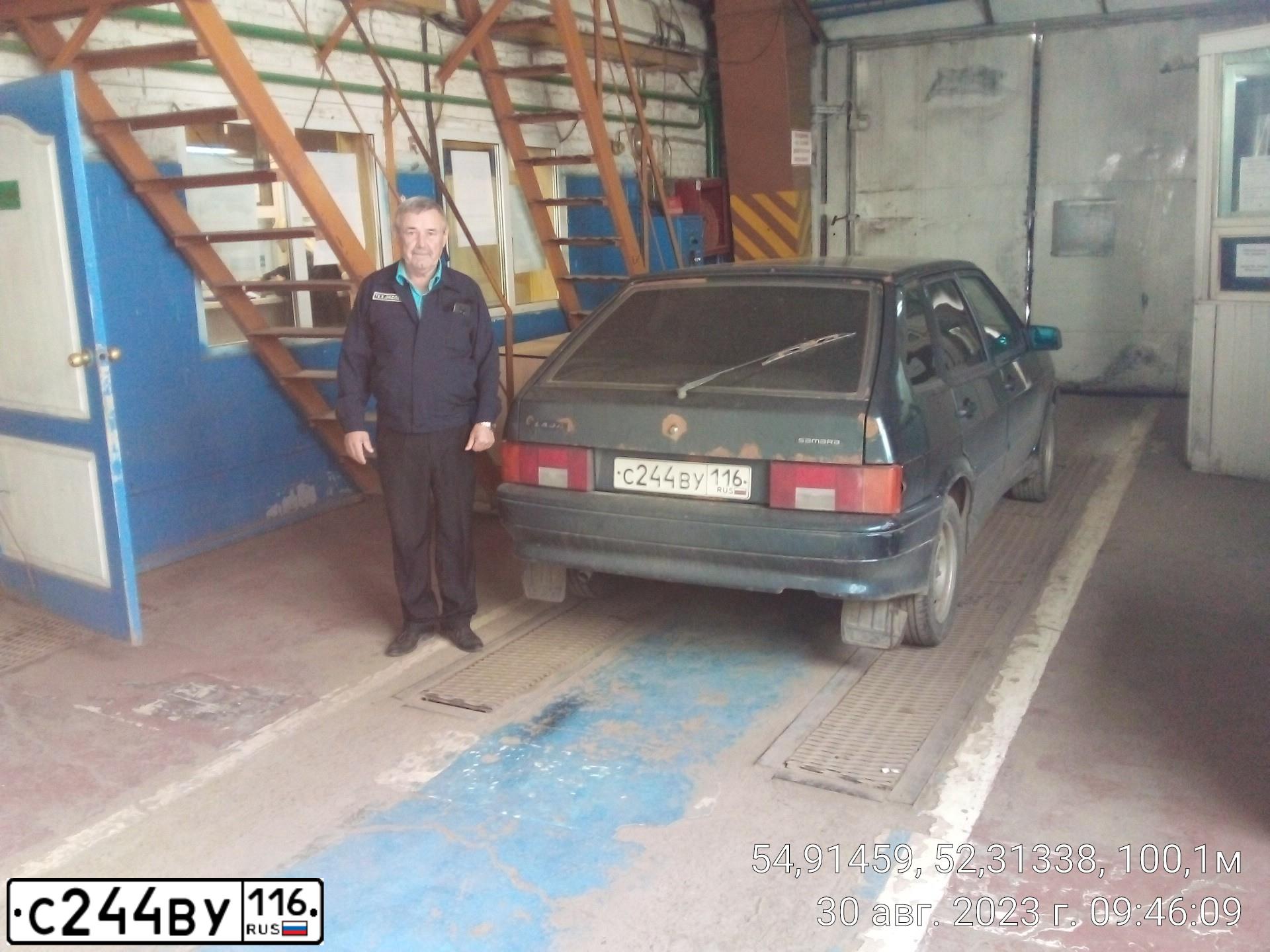 Фото автомобиля LADA 211440 LADA SAMARA, 2012 — госномер С022УА716. Цвет: СИНЕ-ЗЕЛЕНЫЙ