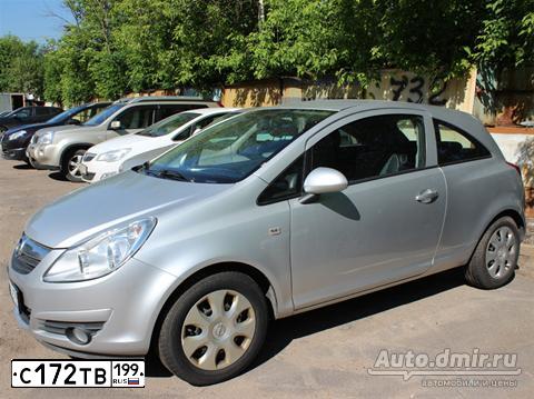 Фото автомобиля OPEL CORSA, 2008 — госномер С172ТВ199. Цвет: СЕРЫЙ