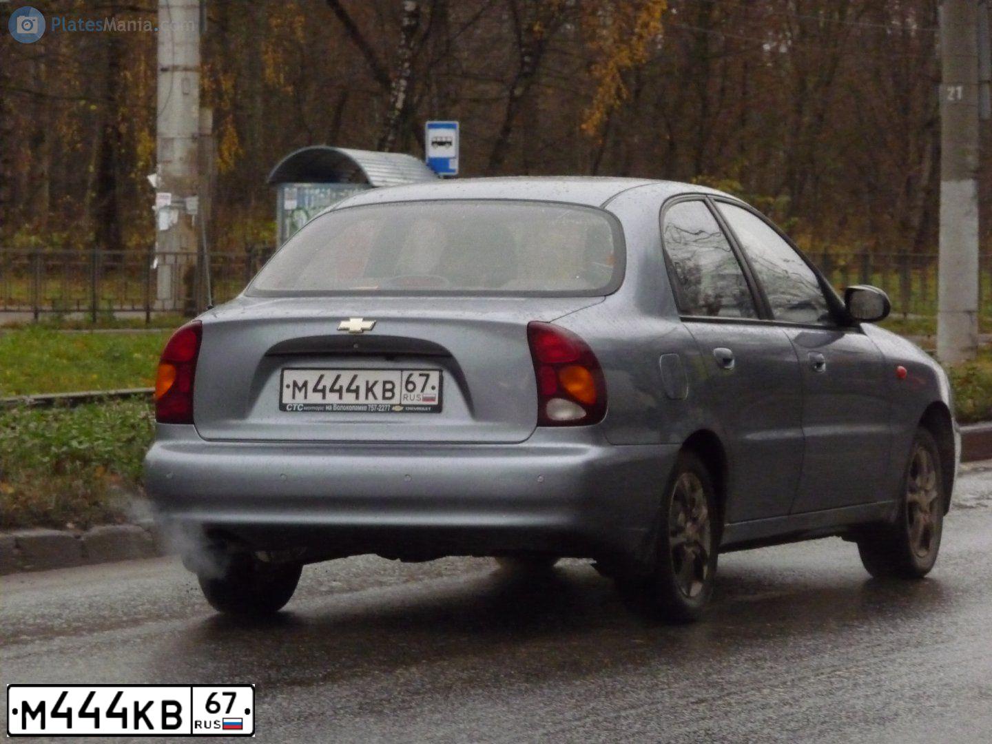 Фото автомобиля ZAZ LANOS, 2006 — госномер М444КВ67. Цвет: СЕРЕБРИСТЫЙ
