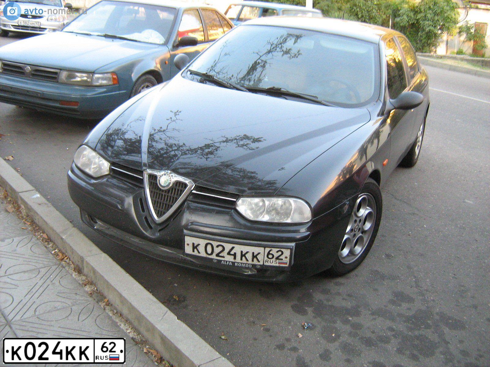 Фото автомобиля ALFAROMEO ALFA 156, 2000 — госномер В403ОС62. Цвет: ЧЕРНЫЙ