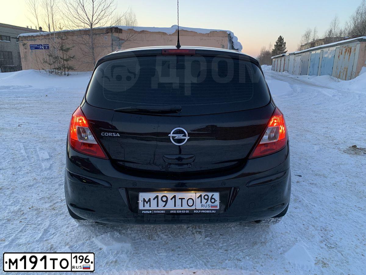 Фото автомобиля OPEL CORSA, 2011 — госномер У491АТ18. Цвет: ЧЕРНЫЙ