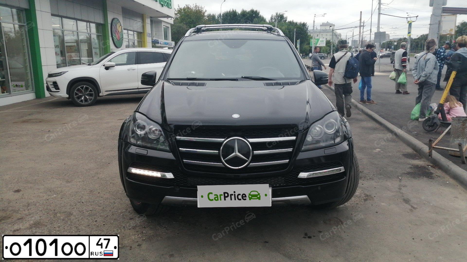 Фото автомобиля MERCEDES GL-KLASSE, 2008 — госномер О101ОО47. Цвет: ЧЕРНЫЙ
