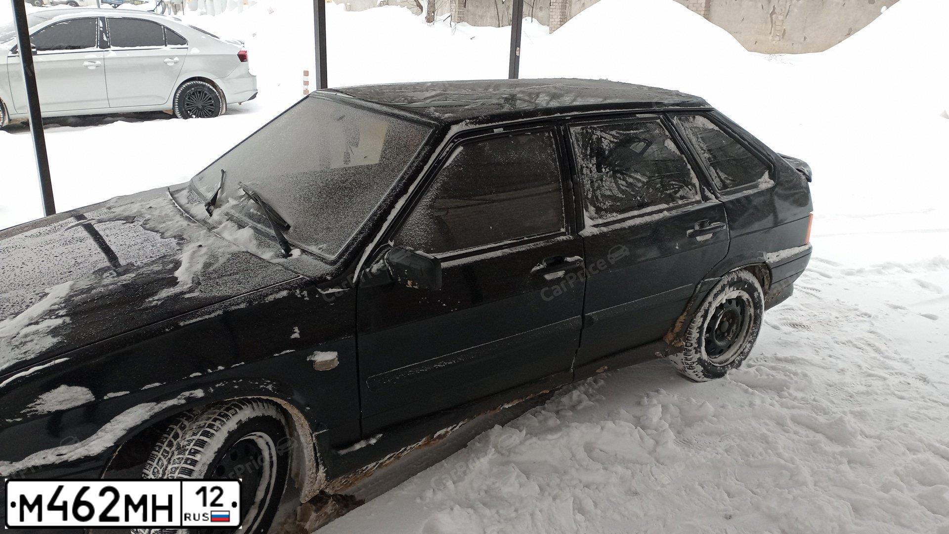 Фото автомобиля LADA 2114 SAMARA, 2008 — госномер М462МН12. Цвет: Темно-зеленый