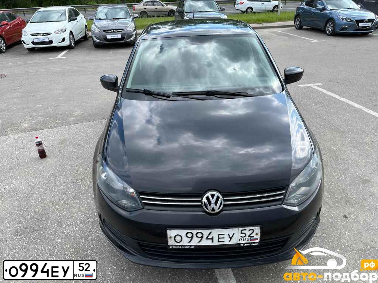 Фото автомобиля VOLKSWAGEN POLO, 2013 — госномер О994ЕУ52. Цвет: ЧЕРНЫЙ