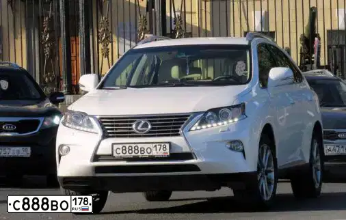 Фото автомобиля LEXUS RX, 2014 — госномер С888ВО178. Цвет: БЕЛЫЙ