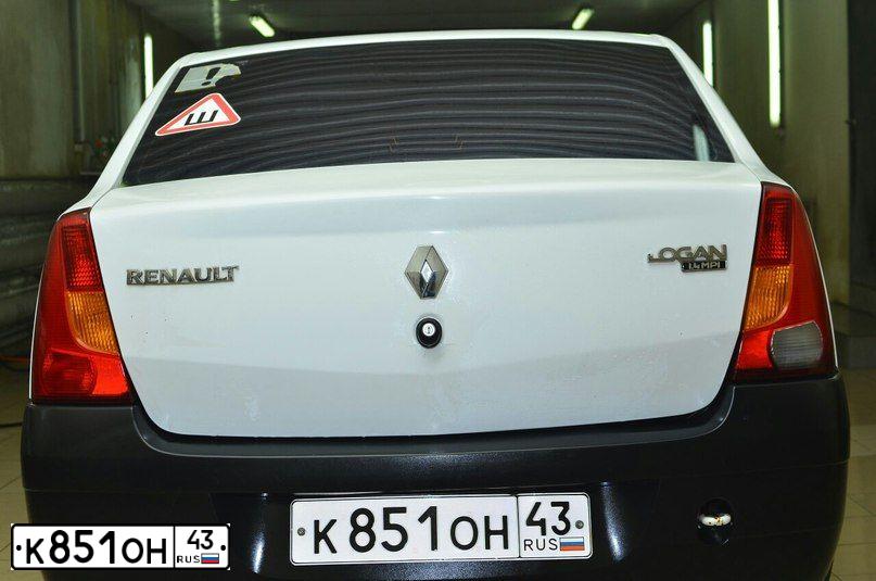 Фото автомобиля RENAULT LOGAN, 2008 — госномер К851ОН43. Цвет: Белый