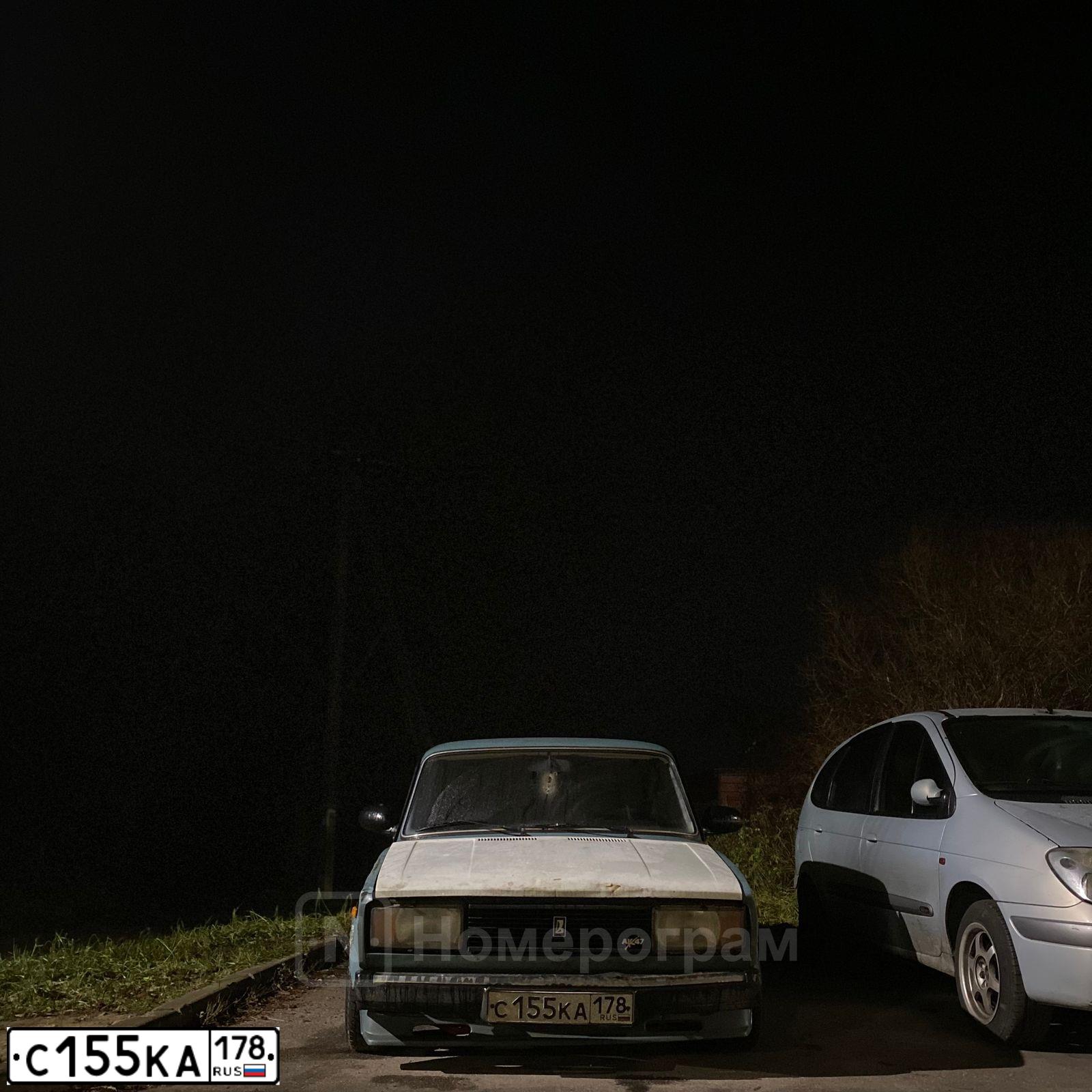 Фото автомобиля LADA 2107, 2004 — госномер С155КА178. Цвет: СЕРО-СИНИЙ
