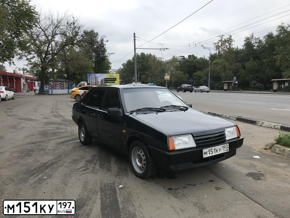 Фото автомобиля LADA 2109 SAMARA, 2003 — госномер М151КУ197. Цвет: ЗЕЛЕНЫЙ