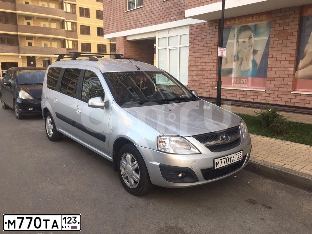 Фото автомобиля LADA LARGUS, 2013 — госномер М770ТА123. Цвет: СЕРЕБРИСТЫЙ