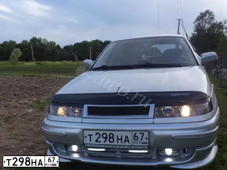 Фото автомобиля LADA 2110, 2003 — госномер Т298НА67. Цвет: Светло-серебристый металик