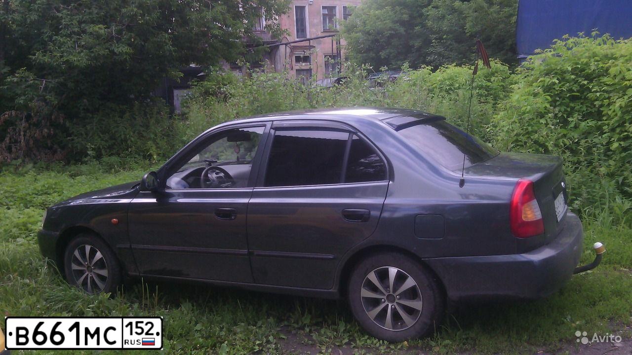 Фото автомобиля TAGAZ ACCENT, 2008 — госномер Х862ЕМ52. Цвет: ТЕМНО-СЕРЫЙ