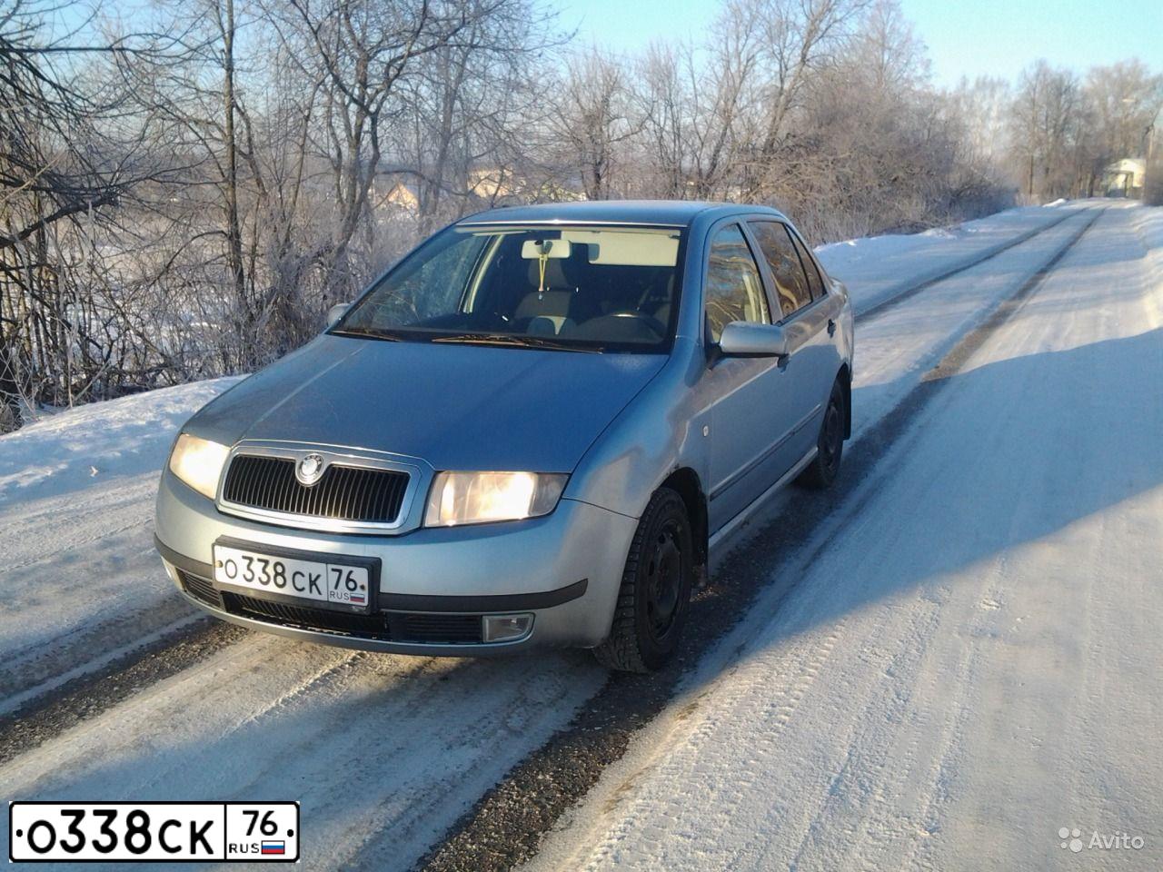 Фото автомобиля SKODA FABIA, 2002 — госномер О338СК76. Цвет: СЕРО-ГОЛУБОЙ